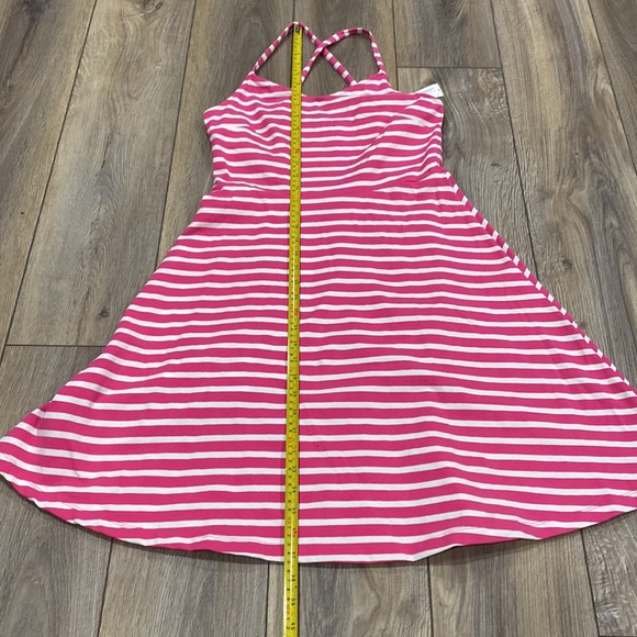NWT OLD NAVY Pink White [ TALL ] Striped Dress MED TALL - Picture 8 of 10